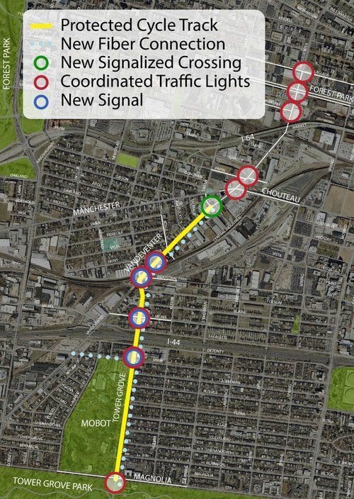 Tower Grove Connector Map
